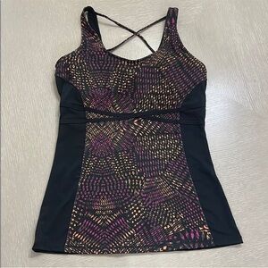 Athleta Vibrant Patterned Cross Back Tank Top